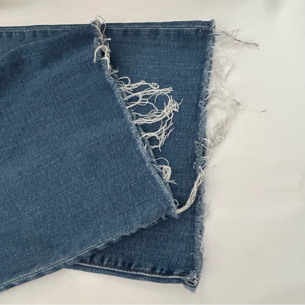 KUT From The Kloth Meg Fab Ab Wide Leg Jeans Womens 14 Cropped Frayed Stretch - Picture 10 of 15